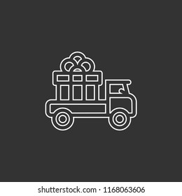 Fast free delivery vector icon