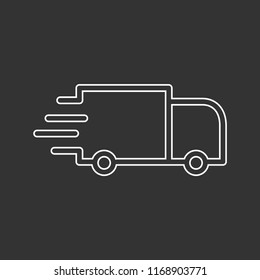 Fast free delivery vector icon