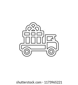 Fast free delivery vector icon