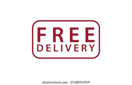 Fast and free shipping text. Free shipping seal. Vector badge, icon template. Fast and free shipping