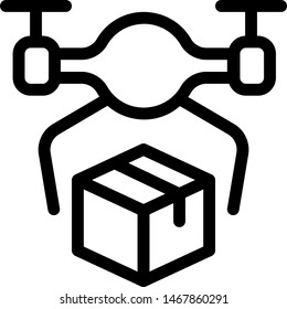 Fast and future parcel delivery by air drone