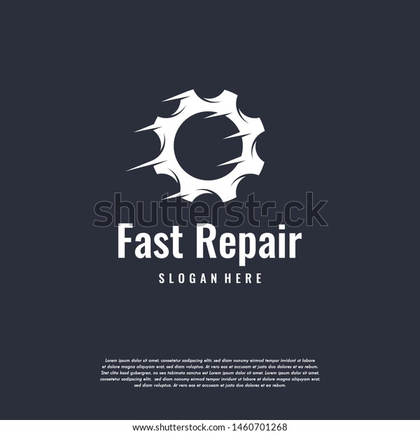 Fast gear logo designs template, fast Repair\
Mechanic logo template\
vector