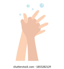 Fast hands wash icon. Cartoon and flat of fast hands wash vector icon for web design isolated on white background