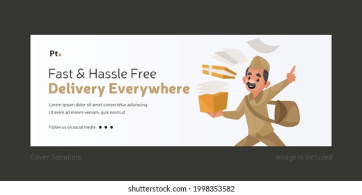 Fast and hassle free delivery everywhere cover page design.