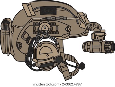 Fast helmet XP Tan illustrator