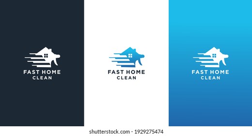 vector de diseño de logotipo de limpieza rápida