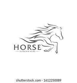 Fast Horse logo Design Vector, Creative design, Template, illustration