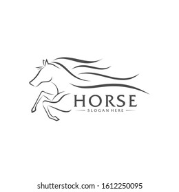 Fast Horse logo Design Vector, Creative design, Template, illustration