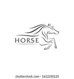 Fast Horse logo Design Vector, Creative design, Template, illustration