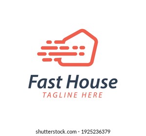 Logotipo Fast House, icono, símbolo, vector, plantilla