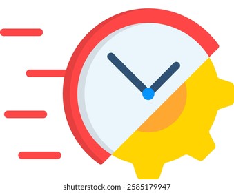 Fast Icon Flat Vector Illustration