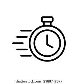 Icono rápido aislar ilustración de material vectorial de fondo blanco