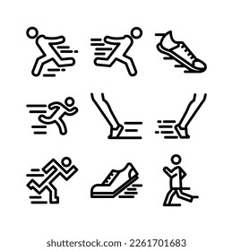 Schnelles Symbol oder Logo einzeln auf Zeichen, Vektorgrafik - hochwertige Vektorsymbole mit schwarzem Hintergrund