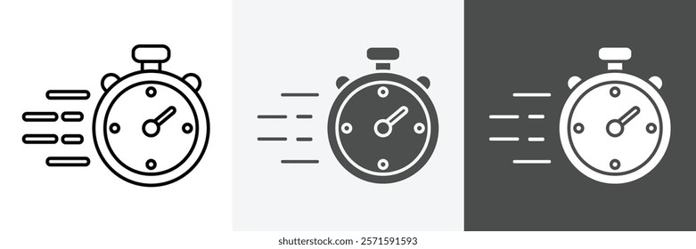 Fast icon set vector art