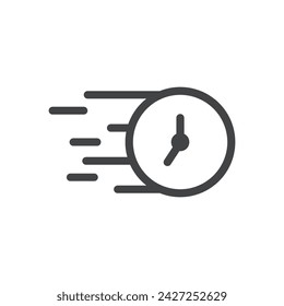diseño de logotipo de ilustración vectorial de icono rápido