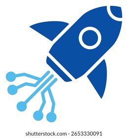 Ícones Rápidos Em Estilo Azul, Ilustração De Vetor