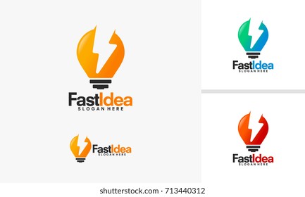 Fast Idea logo designs, Charge template