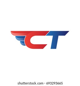 Fast Initial Letter Ct Logo Vector Stock Vector (Royalty Free ...