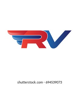 fast initial letter logo vector wing