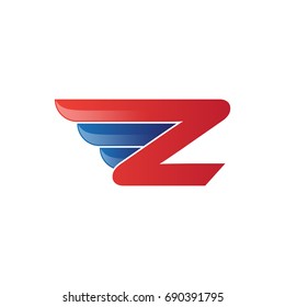 fast initial letter Z logo vector