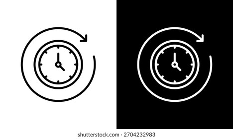 Fast Iteration Outline White Icon Set Design