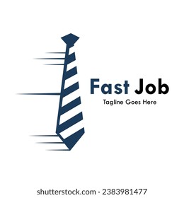 Fast job design logo template illustration