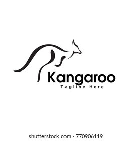 fast jump kangaroo logo