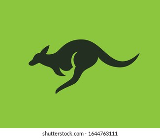 Fast jump kangaroo logo design inspiration