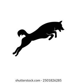 Fast jumping dog logo vector, Dog Training logo template designs