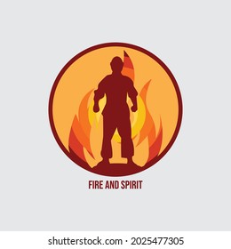 Fast kick fighting technique silhouette vector illustration. Modern and simple logo for karate,judo and martial art icon.