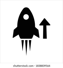 Fast launch icon on white background