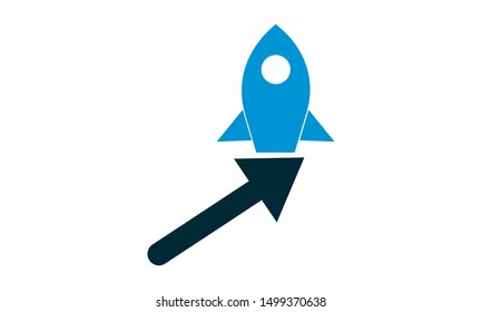 Fast launch icon. Speed and startup usage. Vector illustration