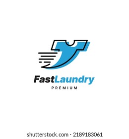 Fast Laundry logo designs template