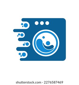 Fast Laundry Logo Icon Design