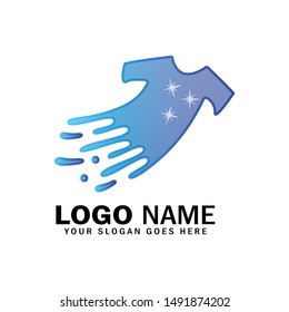 Fast laundry logo template design vector, concept design, creative laundry symbol, Icon