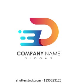 Fast Letter D Logo
