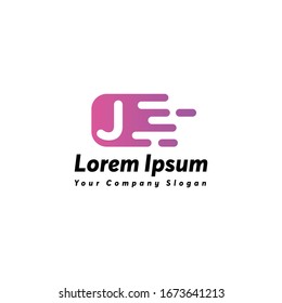 Fast letter j logo icon design vector template
