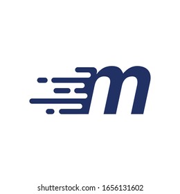 Fast letter M Design Logo Template