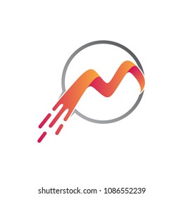 Fast Letter M Logo, Initial Letter M Logo,