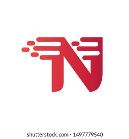 Fast Letter N Logo Design