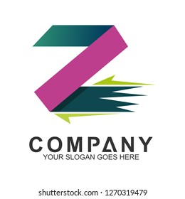 fast letter Z logo design