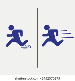 Icono de hombre de Fast Line Running
