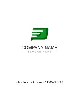 Fast Loan Chat Cash Logo Design Element