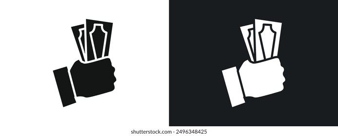 Fast loan icon linear graphics set vector in black