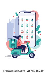 Fast local delivery service using mobile app technology