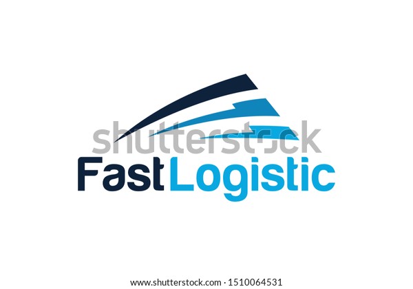 fast logistic logo icon\
vector