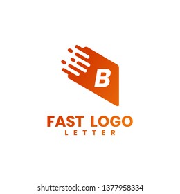 Fast logo letter B, design inspiration vector template for any purpose logo