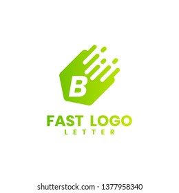 Fast logo letter B, design inspiration vector template for any purpose logo