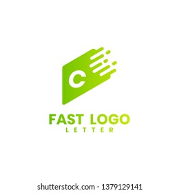 Fast logo letter C, design inspiration vector template for any purpose logo