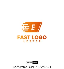 Fast logo letter E, design inspiration vector template for any purpose logo
